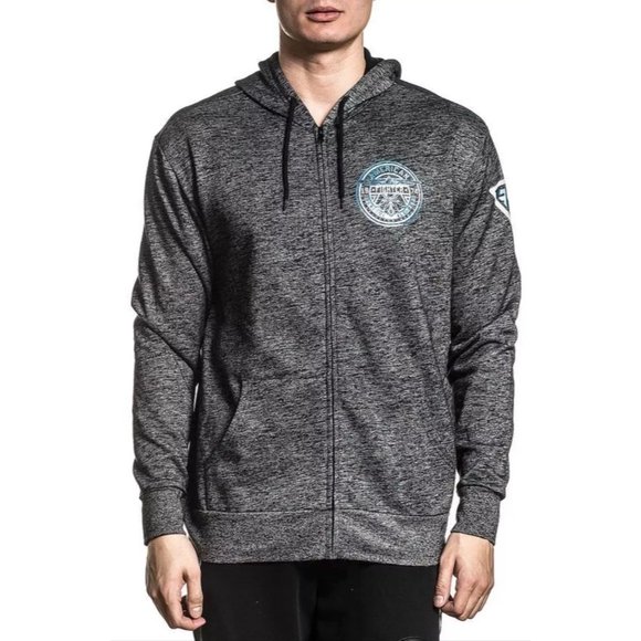 AMERICAN FIGHTER Men's ZIP UP HOODIE MAPLEVIEW - Picture 8 of 11